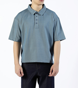 Camiseta Polo de Golf Bordada Personalizada para Hombre, Polo de Manga Corta de Algodón de Alta Calidad para Deportes y Uso Casual - Product Image 3