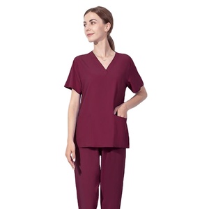 Uniforme d'infirmière de nouveau style unisexe de haute qualité uniforme d'infirmière médicale d'hôpital en tissu tricoté pour les professionnels de la santé - Product Image 1