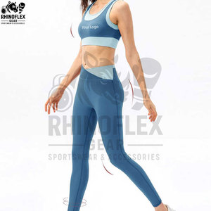 Vêtements de sport personnalisés avec logo pour femmes, tenue de sport à fort impact, vêtements de yoga, ensemble de fitness grande taille, haut de sport - Product Image 6