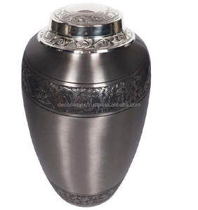 Urna de cremación de metal decorativa Urna conmemorativa Durable con diseño pulido a precio al por mayor - Product Image 2