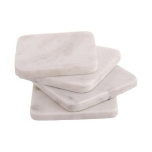 Square Marble Tea <b>Coasters</b> Tea <b>Coaster</b> Dining Table Decor Accessories <b>Coaster</b> <b>Set</b> of 4 for Dining Table - Product Image 3