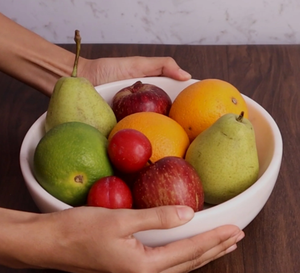 Marble and Metal Dates Fruit Bowl with Elegant Design Eco-Friendly and American Style for Displaying Fruits-the METAL WAVE - Product Image 4