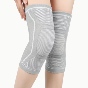 Genouillères de sport personnalisées robustes antidérapantes en néoprène de 5,7 mm avec compression élastique pour la gym, l'entraînement, le fitness et l'haltérophilie - Product Image 2