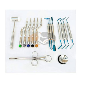Juego de 15 Piezas Premium de Acero Inoxidable para Levantamiento de Senos Dentales, Osteótomos, Empacadores de Injertos Óseos, Martillos y Kit de Cirugía de Implantes, Certificado CE - Product Image 1