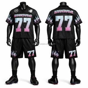 Servicios OEM, Jersey de Fútbol Americano de Último Modelo, Corte Regular, Diseño Personalizado de Alta Calidad, Impreso, Transpirable, de Secado Rápido para Verano - Product Image 6