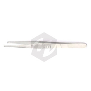 Pinces à tissus chirurgicales 5,5 pouces à 1x2 dents, en acier inoxydable de qualité supérieure, autoclavables, finition satinée, instruments médicaux - Product Image 5