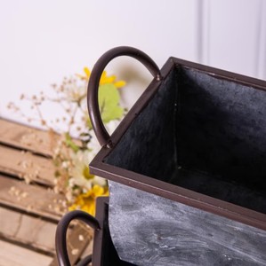 Decoración de Jardín de Metal Pesado Hecha a Mano con Acabado Pátina Gris, de Gran Tamaño, para Uso en Exteriores - Product Image 6