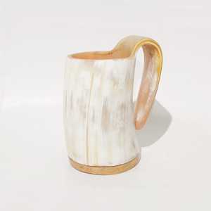 Jarra de cuerno vikinga personalizada de alta calidad, grabada a mano, de la marca India Curio Craft, pulida, para beber. - Product Image 4