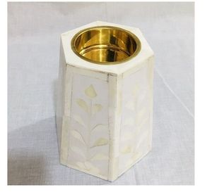 Luxury Bone Inlay <b>Candle</b> <b>Holder</b> Handmade Using Traditional Craftsmanship For Elegant Home Decor Collection - Product Image 6