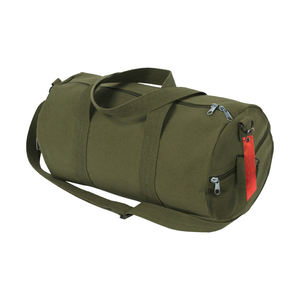 Bolsa Deportiva Personalizada con Logotipo, Color Rosa y Gris, para Mujer, Gimnasio, Fitness, Entrenamiento, Bolsa de Viaje Ligera Tipo Barril/Cilindro, Bolsa de Fin de Semana - Product Image 2