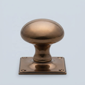 Trending Brass Cabinet Knob Oval Shape Durable Furniture <b>Handle</b> for <b>Kitchen</b> Wardrobe Dresser High Brass Polished Home Holet - Product Image 2
