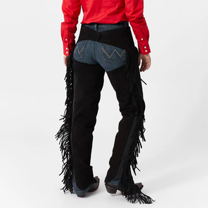 BAND of BROTHERS Chaps Western pour Hommes en Cuir Véritable, Taille Mi-Haute, Coupe Décontractée, Fermeture à Boucle avec Franges, Haute Qualité pour l'Équitation - Product Image 4