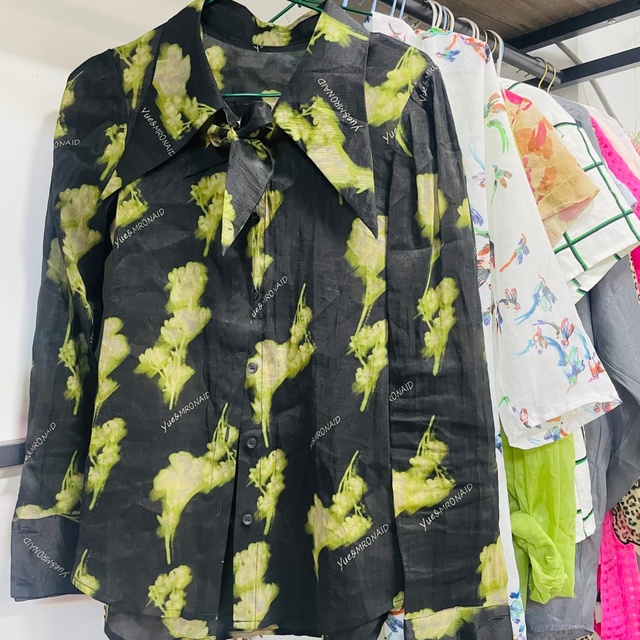 Wholesale Vintage Summer Fashionable Tops Used Ladies Silk Blouses and Shirts Second Hand China Supplier Bulk High Quality