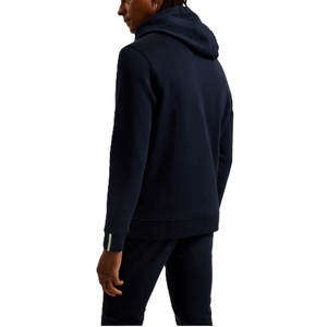 Sweat-shirt à capuche pour homme, couleur unie, coton tricoté, décontracté, pour l'automne, coupe classique, avec poche - Product Image 3