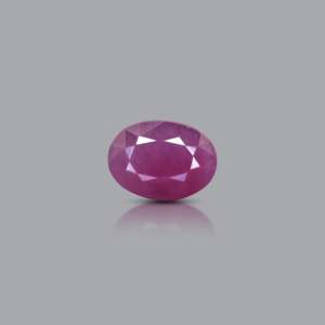 Natural African Ruby 4 Carat Certified Heart Shape Faceted Gemstone for Jewelry Making - Product Image 1