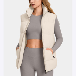 <b>Women's</b> Puffer Vest Lightweight Quilted <b>Sleeveless</b> <b>Jacket</b> Warm Winter Outerwear Stand Collar Zip Up Casual Outdoor Fashion Vest - Product Image 5