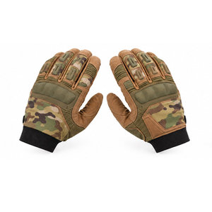 Guantes Tácticos de Camuflaje, Guantes Reforzados, Guantes de Protección para Entrenamiento al Aire Libre, Guantes Resistentes con Nudillos de Goma Dura para Deportes al Aire Libre - Product Image 1