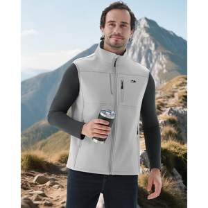 Chaleco Ligero de Softshell para Hombre 2025, para Golf, Correr y Senderismo, Ropa Exterior Cortavientos con Bolsillos para Deportes - Product Image 3