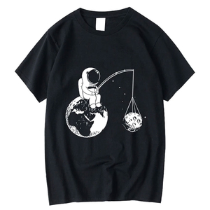 T-shirts graphiques personnalisés pour hommes, style hip-hop vintage, coupe oversize, 100% coton gris délavé, impression sérigraphique - Product Image 1