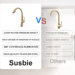 Rubinetto da Cucina Estraibile in Acciaio Inox con Maniglia Singola - Product Image 6