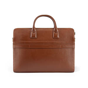 Handmade Vintage Brown Leather Office Laptop Bag for Men with Zipper Closure and Premium Finish Custom Size Available - Product Image 1