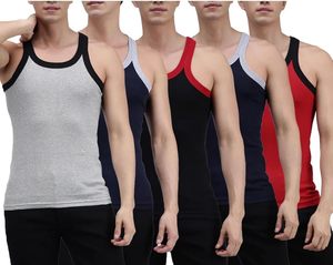 Fabricante de Tela de Canalé Sin Costuras en India, Camiseta Deportiva Sin Mangas para Hombre, 100% Algodón Peinado Hilado en Anillo - Product Image 3