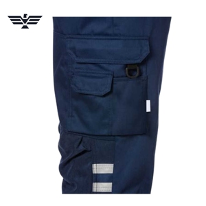 Custom Hi Vis Work Bib <b>Overalls</b> Reflective Safety Dungarees <b>Men's</b> Industrial Bib Pants High Visibility Cotton Polyester Workwear - Product Image 5