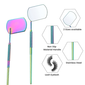 Wholesale Rectangle Lash <b>Mirror</b> Stainless Steel Multi Color Eyelash <b>Mirror</b> For Lashes Extensions Custom Logo Eyelash <b>Mirror</b> - Product Image 4