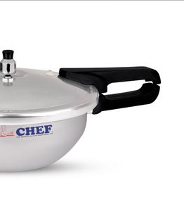 CHEF Best <b>5</b>-Liter Aluminum <b>Pressure</b> <b>Cooker</b> Karahi 3-in-1 New Modern Design Gas Cookware for Home Cooking - Product Image 4