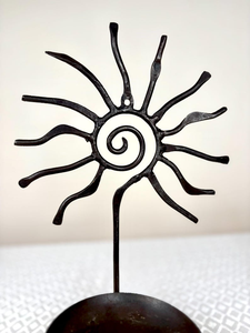 Candelabro de Hierro Forjado a Mano con Diseño de Rayos de Sol, Decoración Navideña para Pared, Decoración Metálica para el Hogar, Tamaño Personalizado - Product Image 5