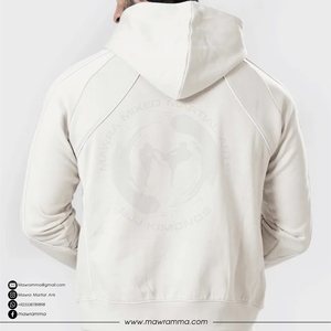 Survêtement unisexe décontracté d'hiver à capuche, logo imprimé de haute qualité, strass, tissu molletonné 100% coton épais, service OEM - Product Image 5