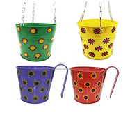 Planteur décoratif pour jardin en plein air, rambarde de fleurs à suspendre, pour Pots avec crochet, différents styles