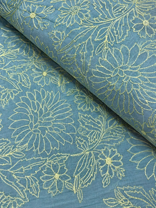 Tissu brodé malté, tissu en dentelle, tissu en filet, tissu en organza, tissu brodé pour abaya, tissu brodé pour caftan, vente en gros, exportation - Product Image 6