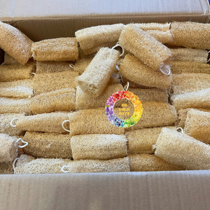 Éponge Luffa Réutilisable en Matière Naturelle, Brosse Exfoliante pour le Corps, Coupe à la Taille Souhaitée, Loofah Naturel - 99 GOLD DATA Tous Âges - Product Image 6