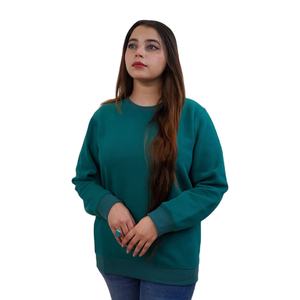 High Quality <b>Women</b> Sweatshirt Soft Cotton <b>Fleece</b> Comfortable Pullover <b>Top</b> for Fall Winter Use - Product Image 1