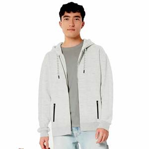 Sweat à capuche zippé épais et surdimensionné en coton polaire épais cordon de tirage en éponge Logo personnalisé Vêtements d'hiver pour hommes de grande taille - Product Image 1