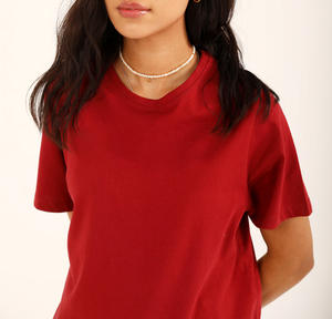 T-shirts basiques unis personnalisés de haute qualité avec impression sérigraphique, vente en gros, 220 g/m², coton doux, coupe ample, ajustement régulier, séchage rapide pour l'été - Product Image 1