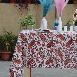 Nappe de table de luxe en coton et lin, faite à la main, imperméable, écologique, couleur unie, vente en gros - Product Image 2
