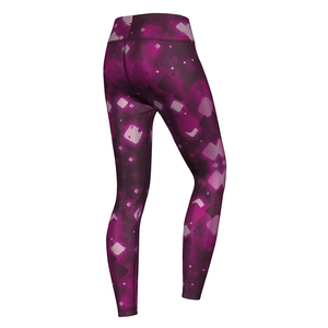 Leggings de Yoga de Cintura Alta y Corte Completo con Estampado Geométrico, Sin Costuras, de Spandex y Poliéster, Pantalones Elásticos en Cuatro Direcciones para Mujer, Spandex y Nailon OEM - Product Image 3