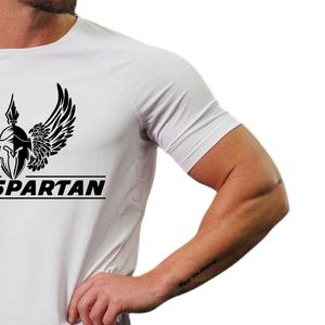 Mens <b>White</b> Graphic Print T Shirt Crew Neck Short Sleeve Athletic Gym Workout Training Casual Sportswear Activewear <b>Tee</b> - Product Image 4