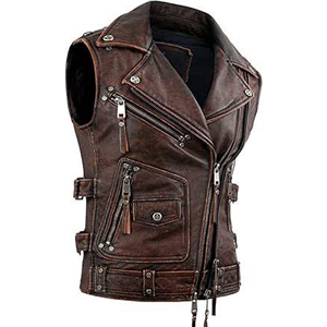Veste en cuir véritable pour homme, robuste, style moto, vintage, décontractée, pour l'extérieur, vêtement de mode - Product Image 6