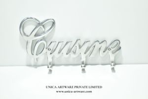 Most Selling Metal <b>Wall</b> <b>Hooks</b> Cusine Word Design Decorative Hanging Rack for Coats <b>Keys</b> Available for Sale - Product Image 3