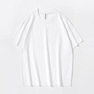 T-shirt Homme Blanc Uni Col Rond Coupe Classique 100% Coton 230 GSM Tricoté Lourd Streetwear Personnalisable avec Logo Avant - Product Image 5