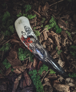 ฮอร์นดื่มไวกิ้งแบบขัดขนาดเล็กงานแฮนด์เมดแท้งานผลิตใหม่ฝีมือประณีตงานฝีมือจากธรรมชาติ - Product Image 2