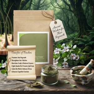 Poudre de Brahmi, traitement capillaire à base de plantes pour la repousse des cheveux et le soin du cuir chevelu, soin de la peau, bienfaits pour la santé, poudre ayurvédique - Product Image 5