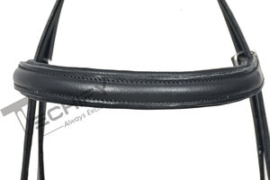 Brida Inglesa de Cuero Marrón Personalizada con Narquera Acolchada y Herrajes de Acero Inoxidable para Equitación - Product Image 5