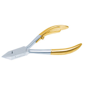 Coupe-ongles personnalisé avec logo gravé au laser, manche plaqué or, fabrication directe usine, fournitures pour ongles, coupe-ongles et pince à ongles - Product Image 1