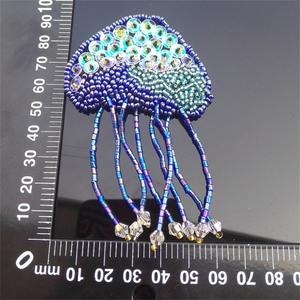 Nouveauté : porte-clés personnalisé brodé avec perles, breloque pour sac en forme de cœur, provenant d'Inde - Product Image 4