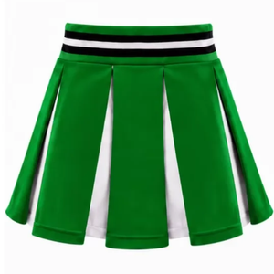 Conjunto de Uniforme de Animadoras Verde Personalizado, Falda Plisada, Top Corto, Ropa Deportiva para Competencia de Baile y Actuaciones de Equipo - Product Image 6