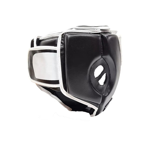 New Arrival High Quality Leather Breathable Customizable <b>Head</b> Guard for Boxing MMA Sport <b>Training</b> Adult Use - Product Image 4